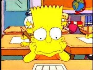 Bart viu as coisas que fazes de madrugada ele está triste com você